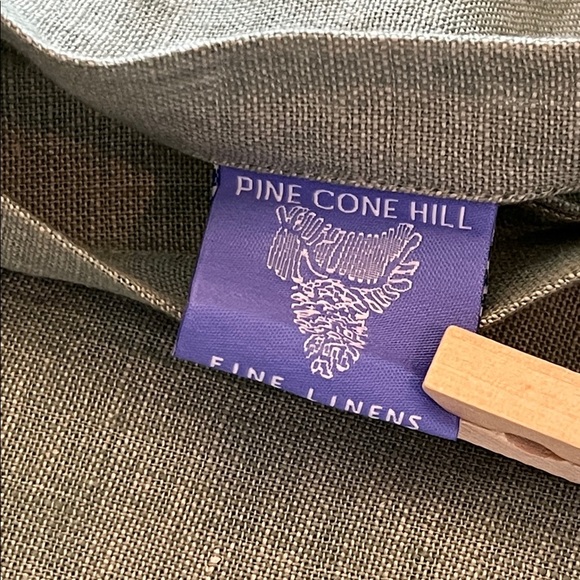 Pine Cone Hill Soft Green Linen Standard Pillow Sham - Picture 2 of 5